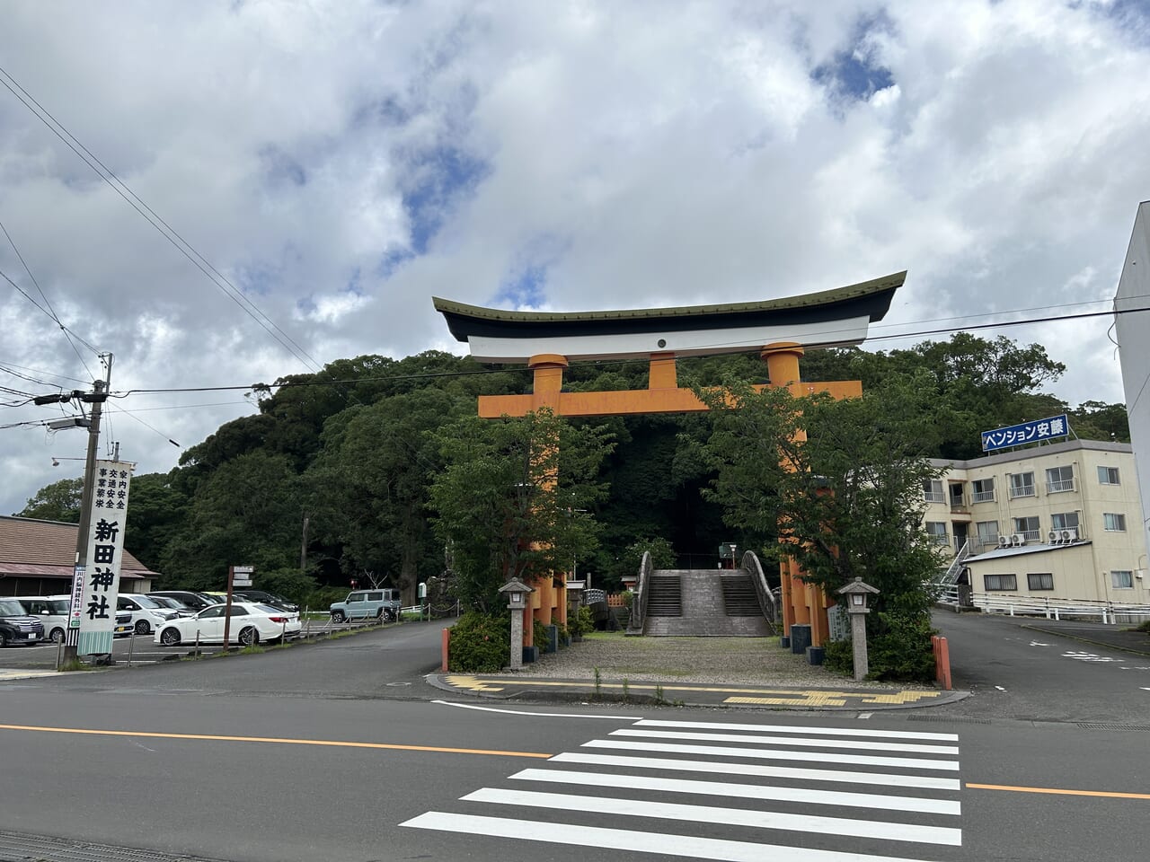 薩摩川内市の新田神社鳥居