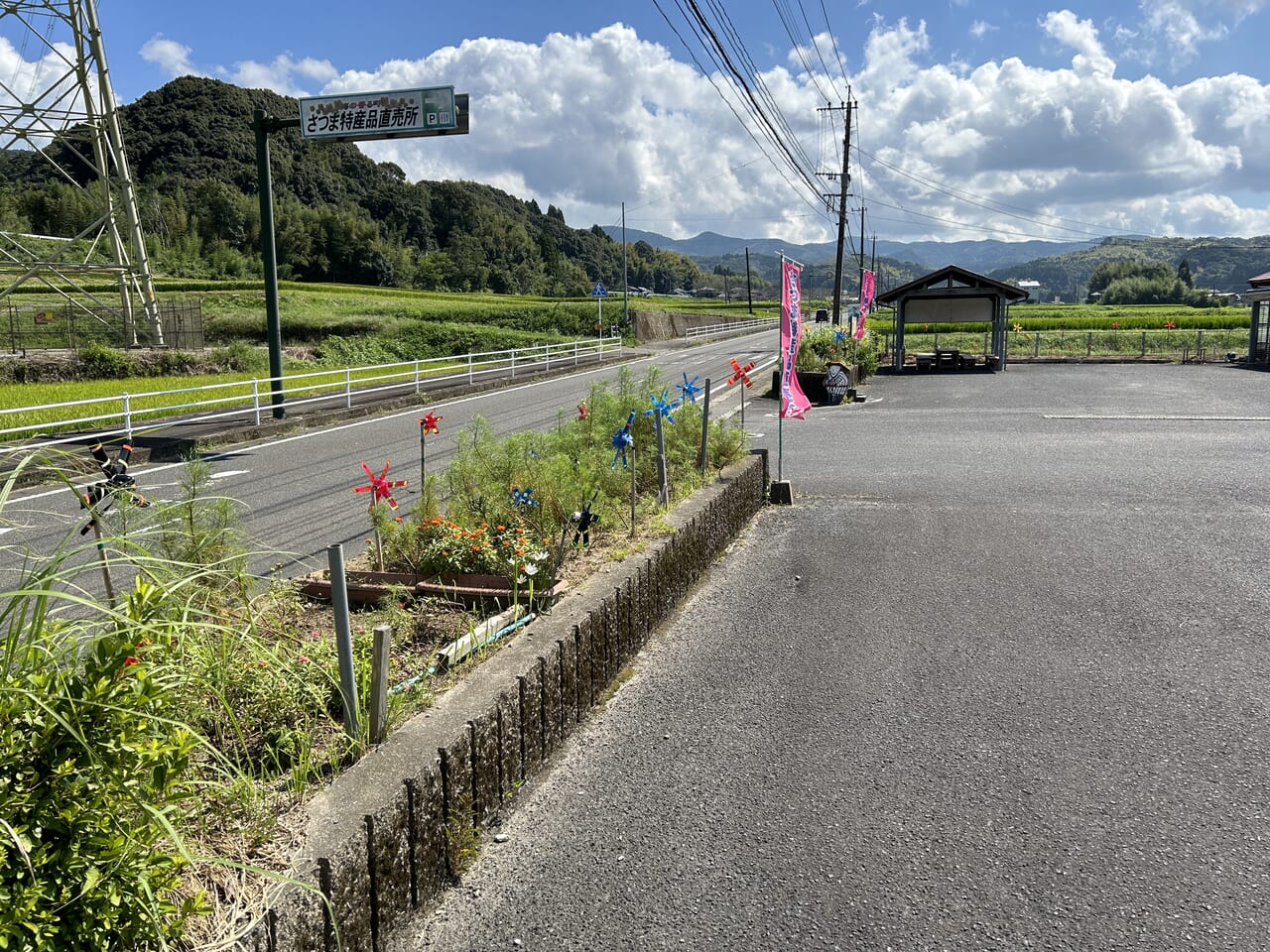 さつま町薩摩特産品直売所「梅の里薩摩」の道路