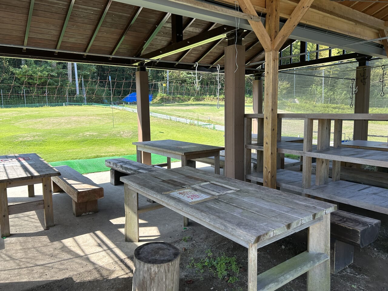 薩摩川内市大原野池公園のパークゴルフ休憩所