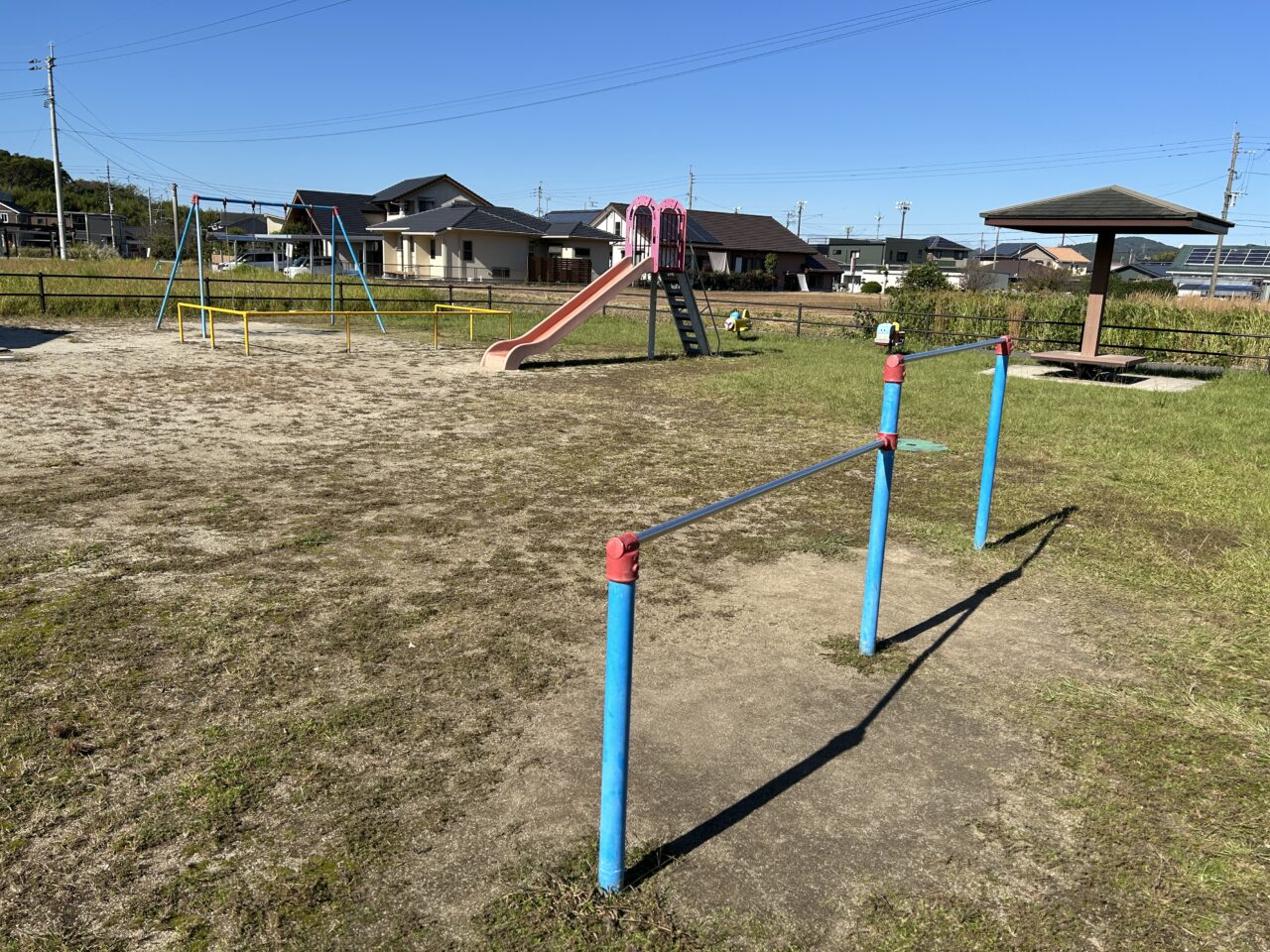 薩摩川内市笹脇公園の鉄棒