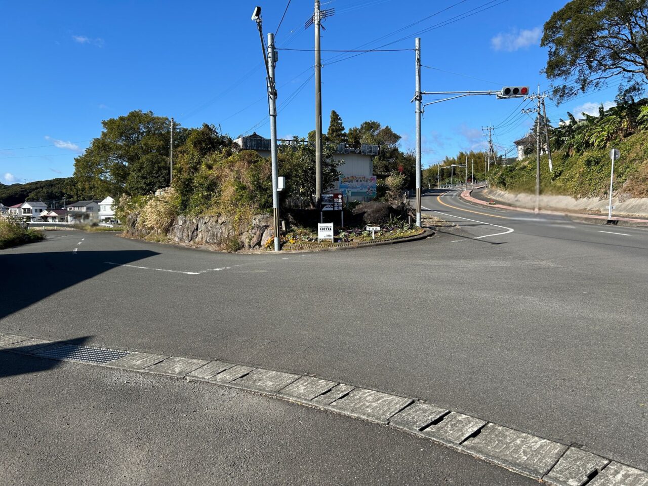 阿久根市国道389号線から県道365号線に入る