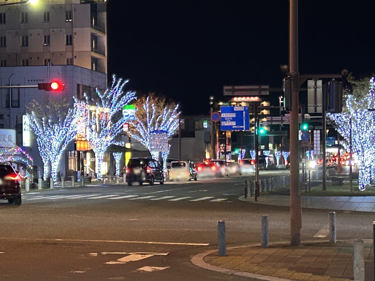 薩摩川内市2024年川内駅前イルミネーション通り