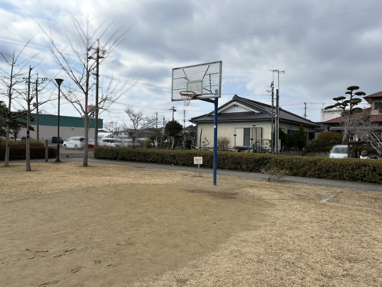 薩摩川内市香田公園のバスケットゴール