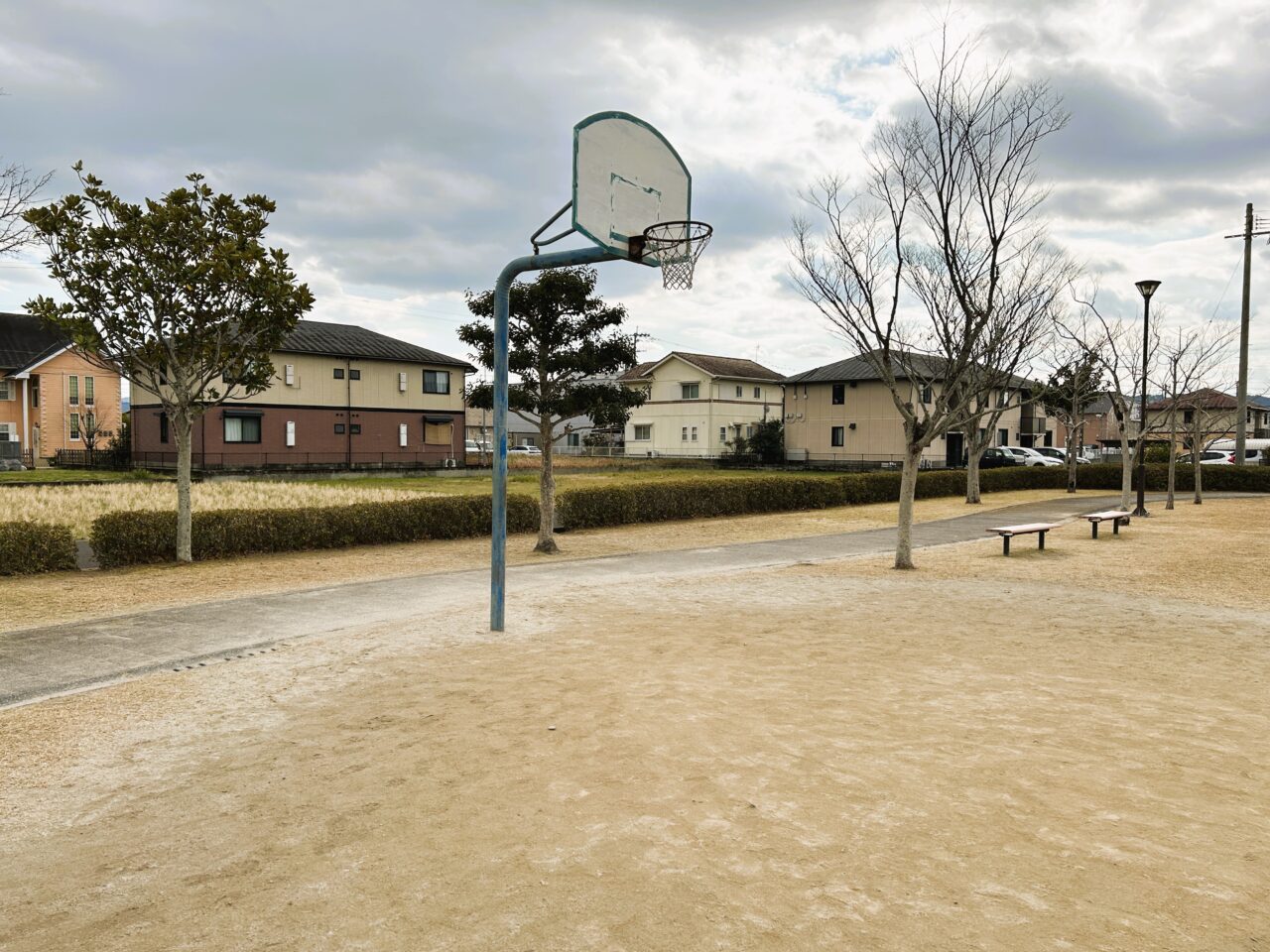 薩摩川内市前田公園のバスケットゴール