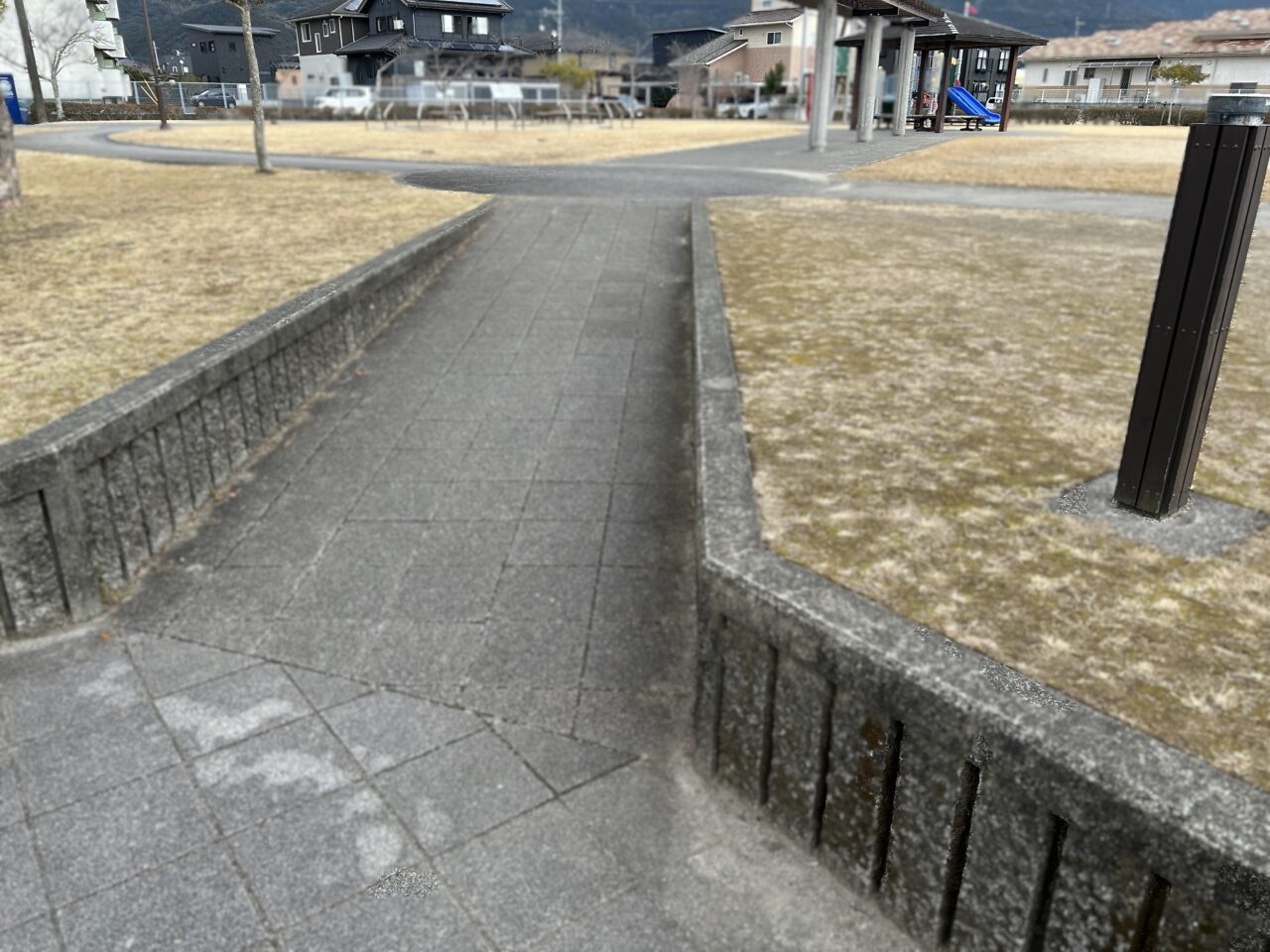 薩摩川内市前田公園のスロープ