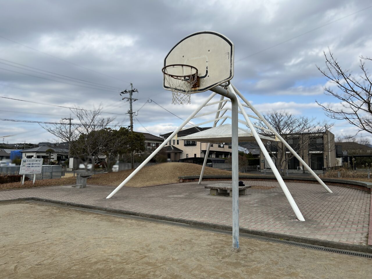 薩摩川内市火扇児童公園のバスケットゴール