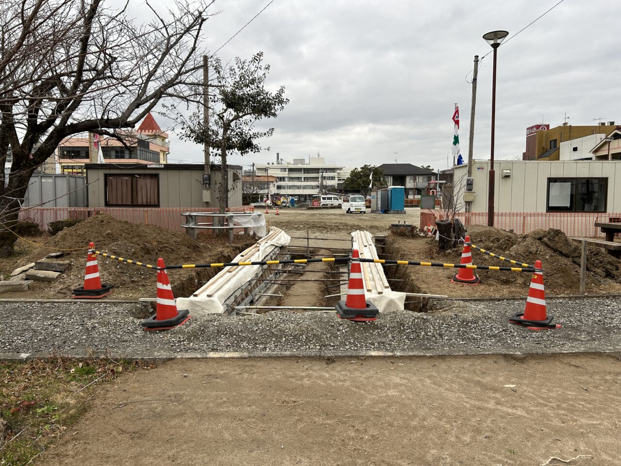 薩摩川内市向田公園の工事