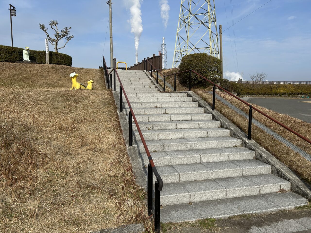 薩摩川内市西開聞都市緑地公園への階段