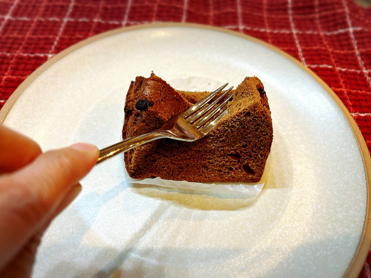 薩摩川内市うめcafeのシフォンケーキやわらかさ