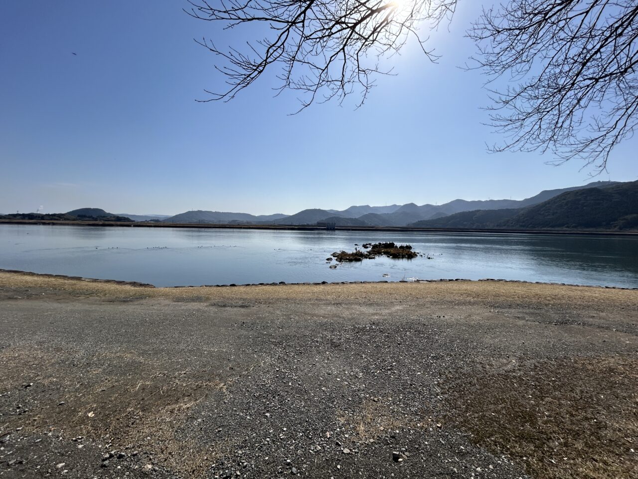 薩摩川内市湯島の南方神社から見えた景色