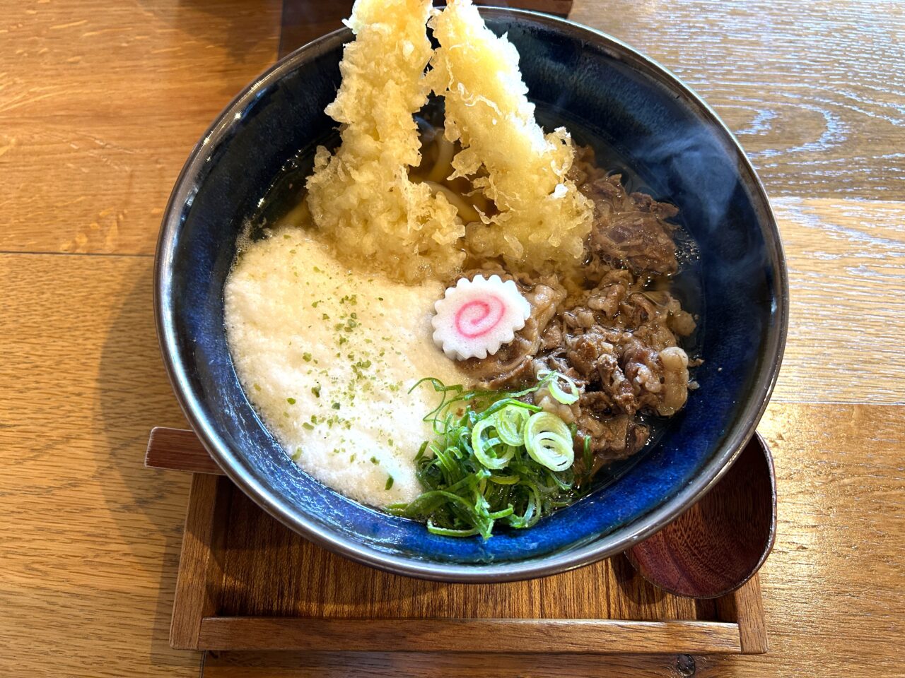 薩摩川内市かっぱ亭の特製うどん