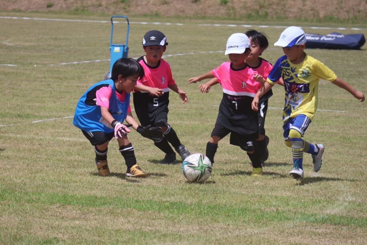 薩摩川内市RJジュニアールサッカースクールの子ども