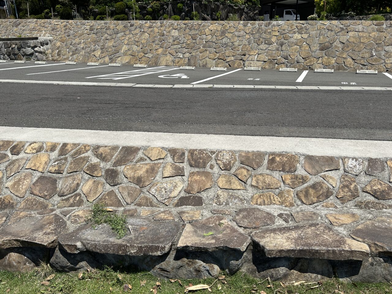 長島町の城川内ふれあいパークの駐車場
