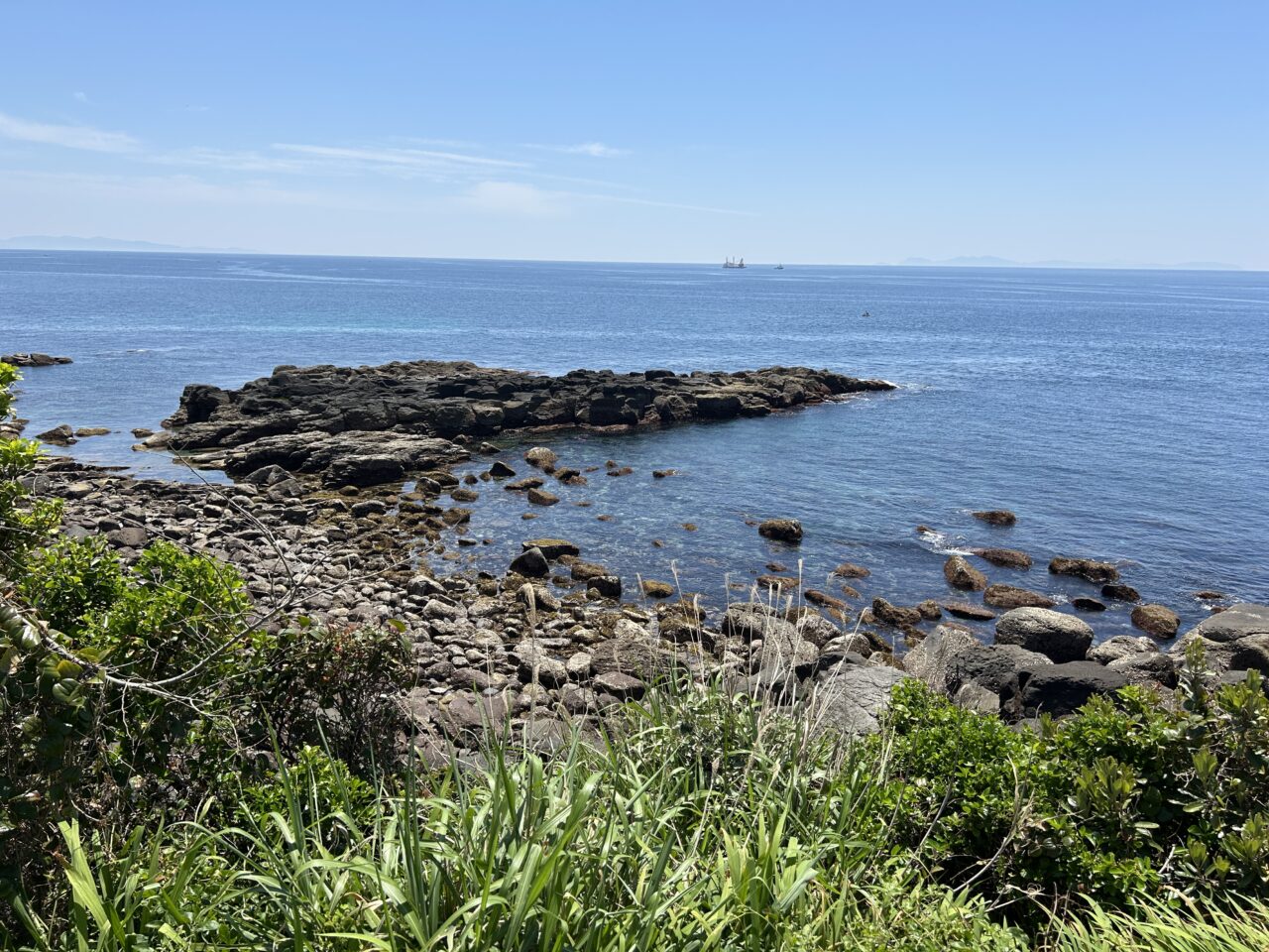 長島町長崎鼻灯台公園の景色