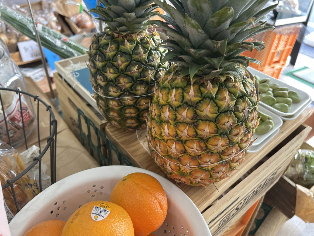 薩摩川内市トレベジ向田店のパイナップル