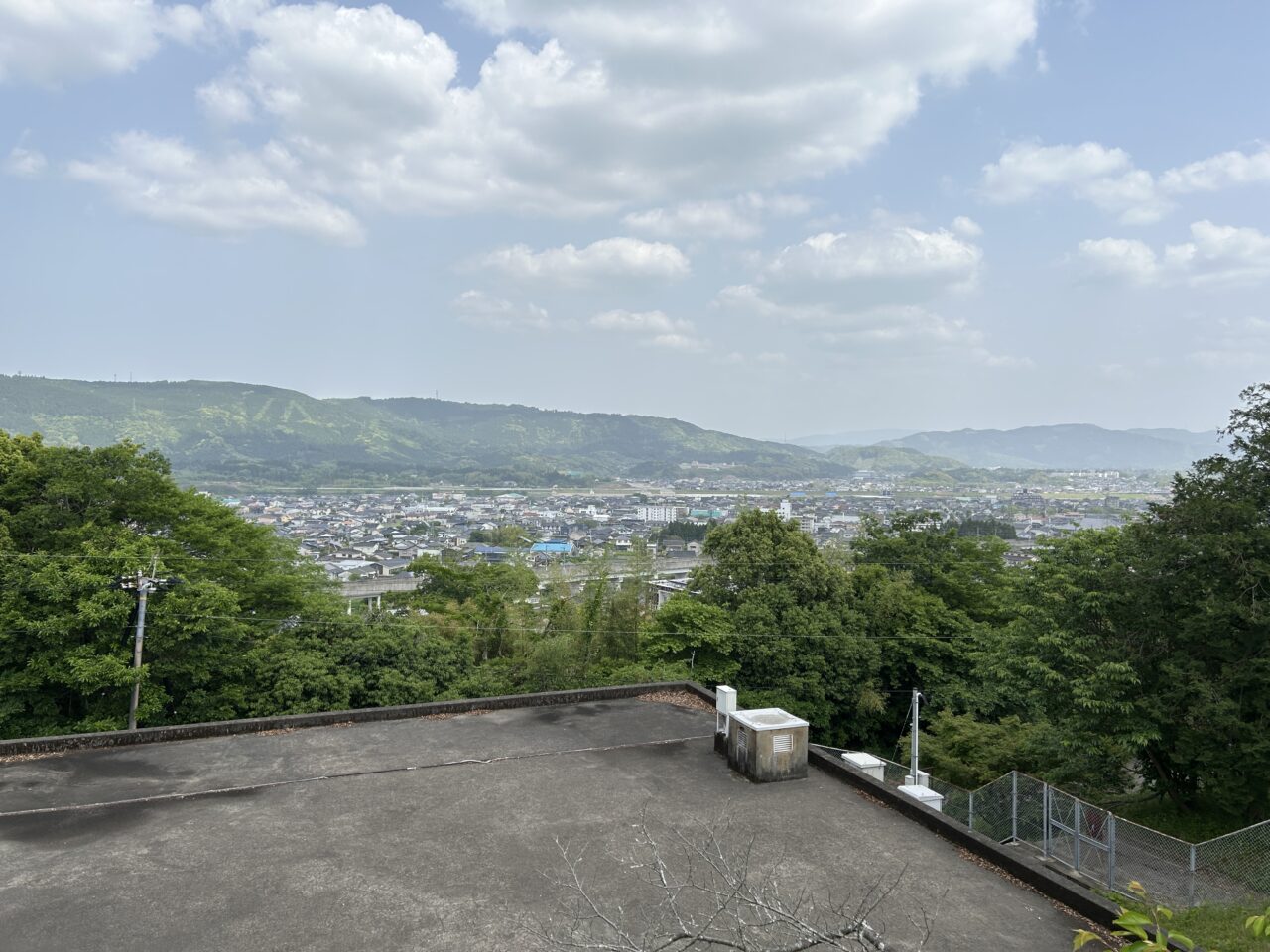 薩摩川内市天神池展望所の景色