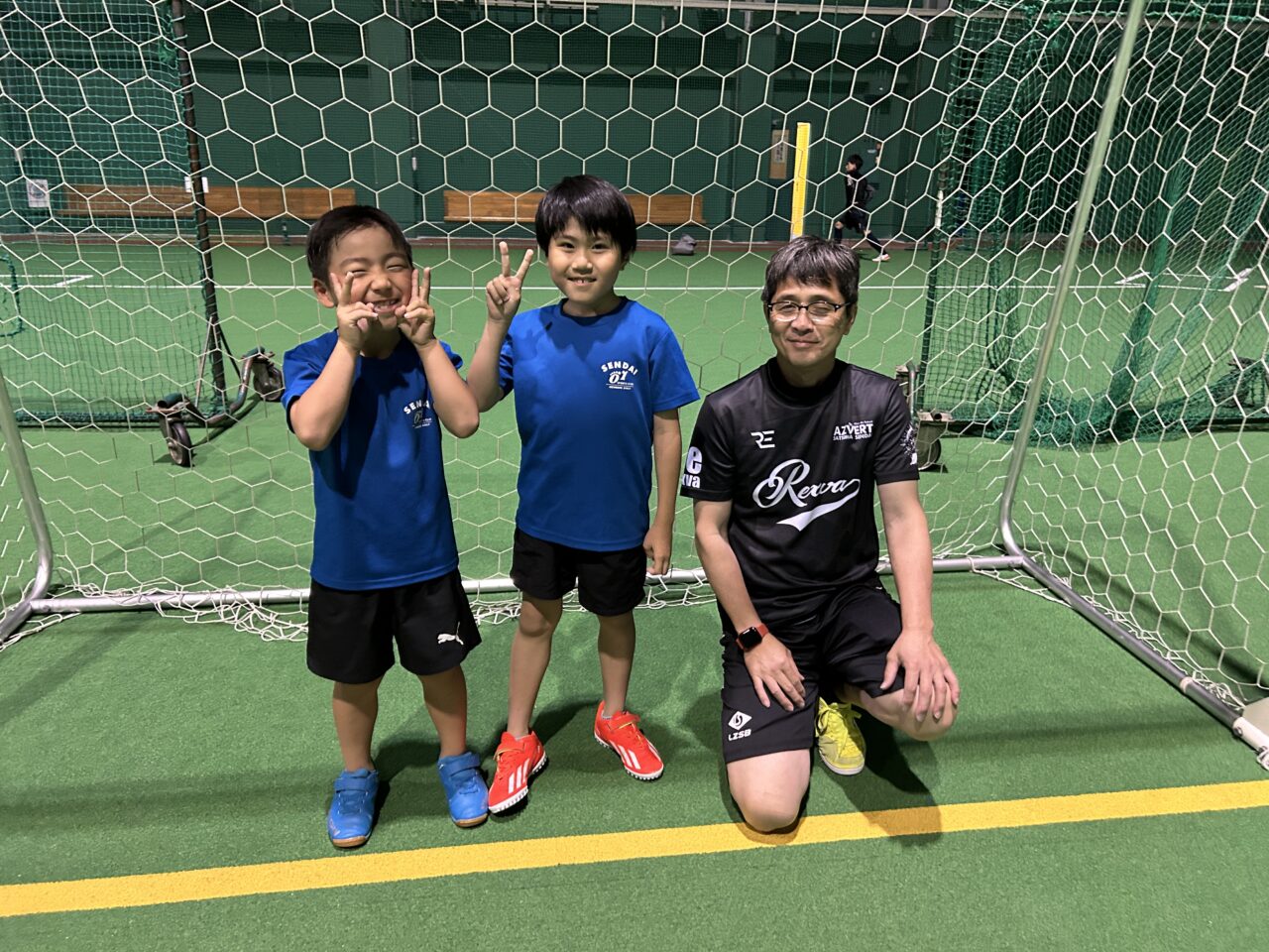 薩摩川内市ゼロワンフットサルの子どもたち