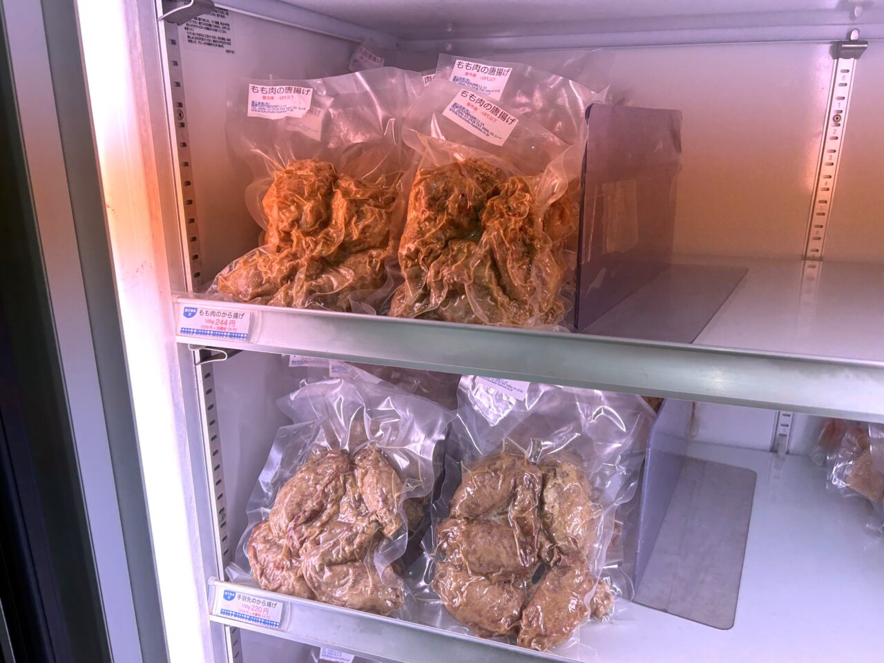 薩摩川内市福元かしわ店の冷凍からあげ