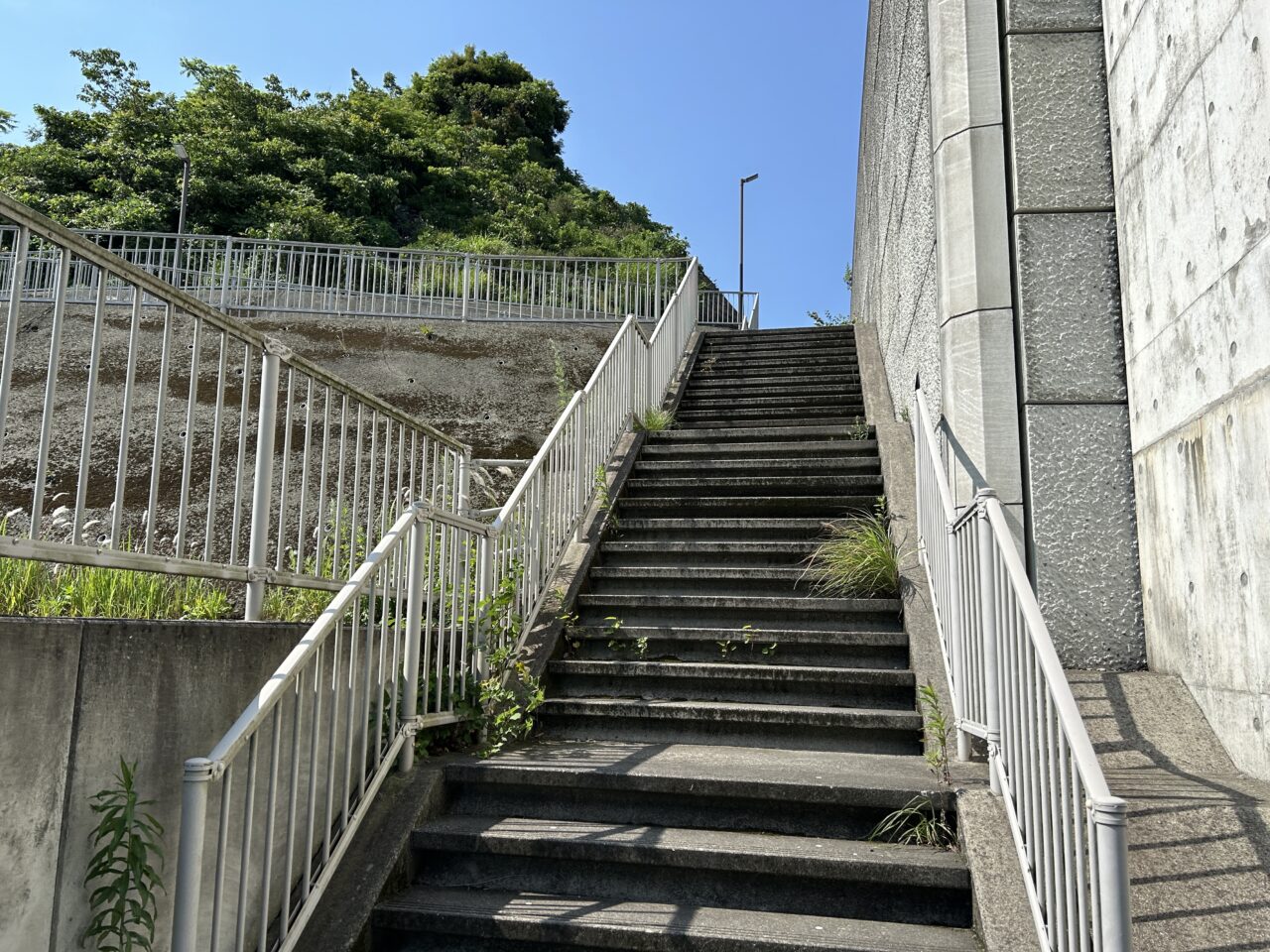 薩摩川内市川内川大橋階段