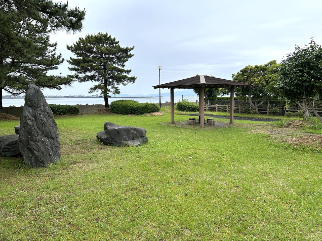 出水市みなと公園の芝生