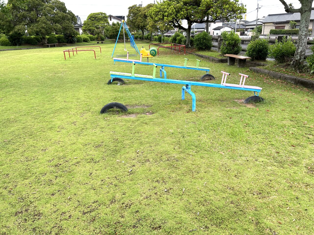 出水市米ノ津公園のシーソー