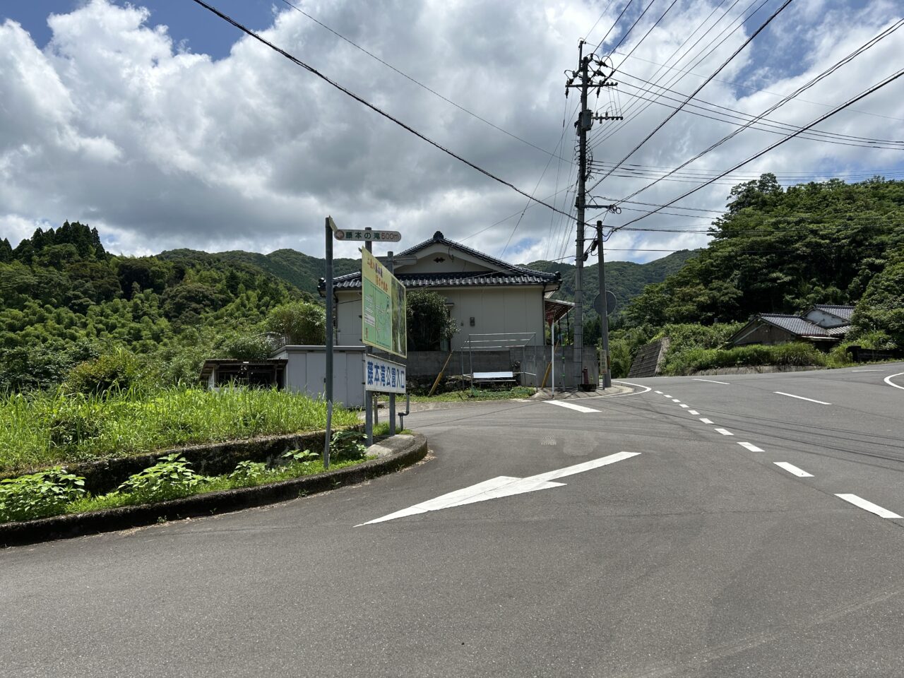 薩摩川内市藤本滝公園の看板