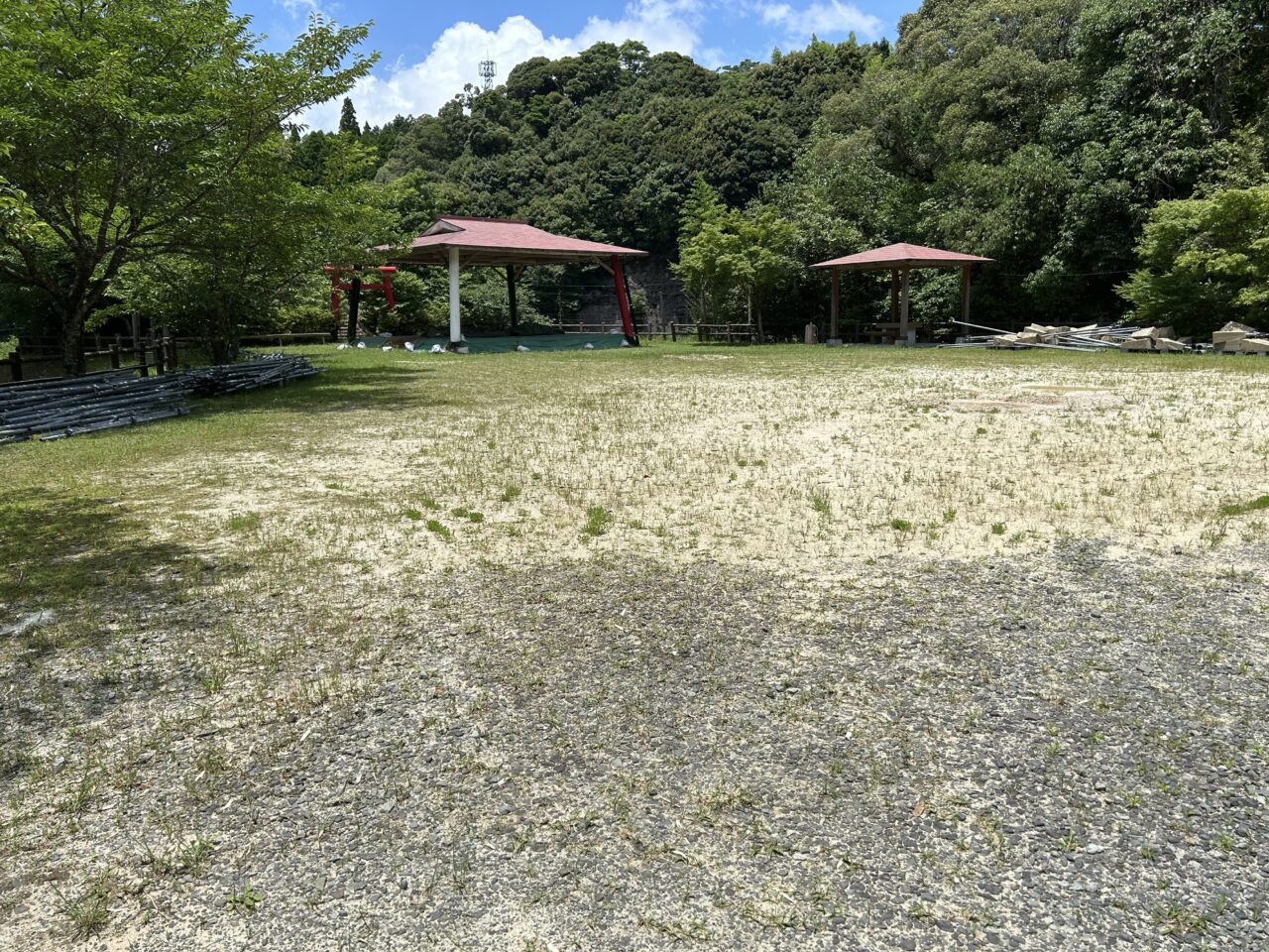 薩摩川内市藤本滝公園の広場