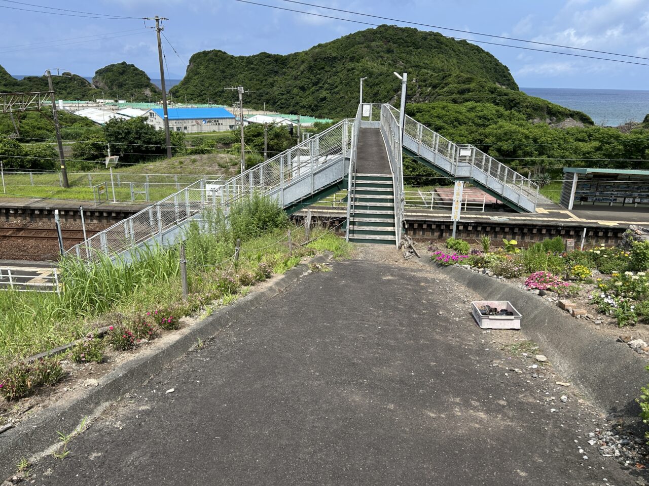 薩摩川内市薩摩高城駅の歩道橋